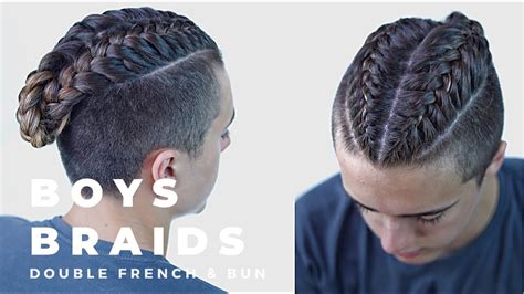 men french braids|boys with french braids.